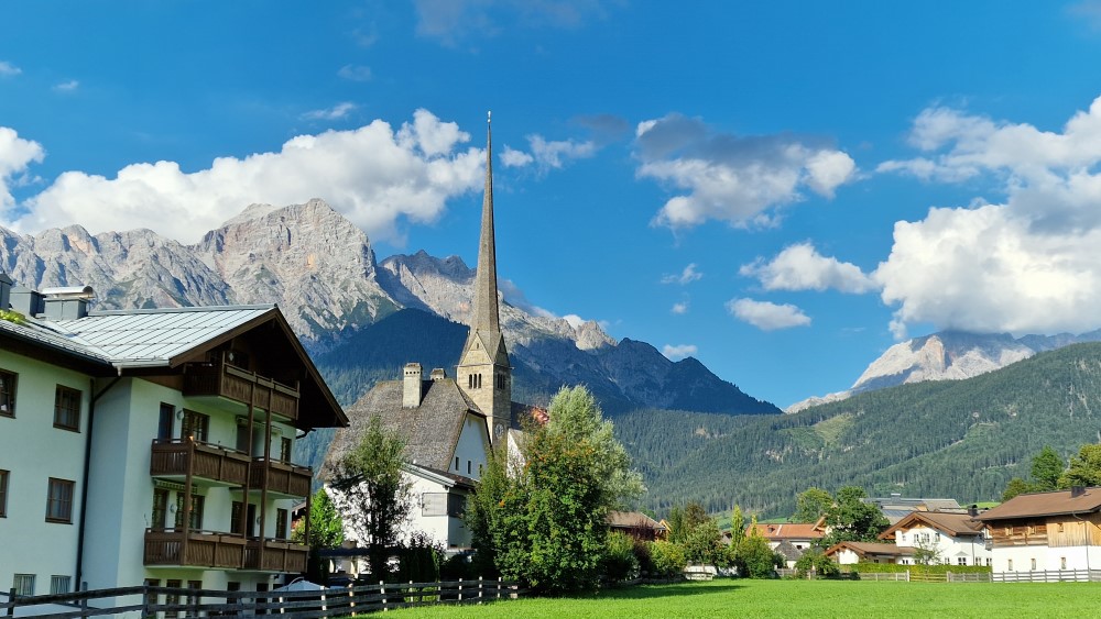 Maria Alm in de zomer.